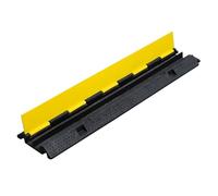 Cable Ramp Protector, Heavy Duty Driveway and Warehouse Cable Cover with Flip-Open Top for Safe Passage, Floor Cable Protector for Parking Lots and Driveways