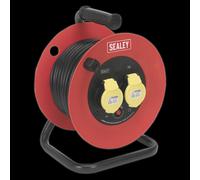 Sealey Twin Socket Heavy Duty Extension Reel 110v 25m