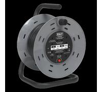 Sealey Cable Reel 25m 4 x 230V 2.5mm Thermal Trip BCR2525