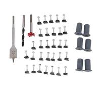 Cable Routing Kit Wall Pass Through Wiring Installation Set with Silicone Grommets and Drill Bits for Residential RV Mobile Home Steel Silicone 39 Accessories (Grey)