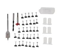 Cable Routing Kit Wire Clips Grommets 1 Inch 5/16 Inch Drill Bits Wall Pass Through Wiring Installation Set for Residential RV Mobile Home (Blanca)