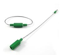Cable Seals Security Cable Tags Steel Wire Seals Numbered Container Tie for Container Tanker Transportation (50pcsX Green)