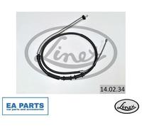 Cable, service brake for FIAT GRANDE PUNTO LINEX 14.02.34 fits Left Front