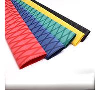 cable shrink sleeving, Heat Shrink Tube PE For Fishing Rod DIY Electrical Insulation Red 15-50mm 1M 1, 3, 5 pcs