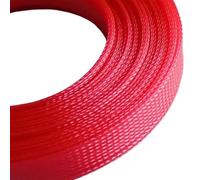 Cable Sleeve 1Meter Expandable Cable Sleeve 2mm ~ 40mm Tight Braided High Density Hardness Insulate Line Protect Wire Wrap Gland Sheath for Protect(UV Pink,30mm)