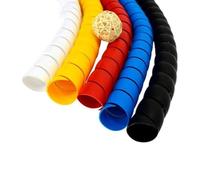 Cable Sleeve 2meters 8mm 10mm Line Organizer Pipe Protection Flexible Spiral Wrap Winding Cable Wire Protector Sleeve Cover Tube(Yellow,12mm)