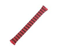 Cable Sleeve Braid Sleeve Cable Insulated Protection Wrap Flexible Yarn Line Wire Harness Sheath Sleeves(Red Balck,08MM_1 Meter)