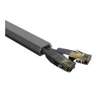 Cable Sleeve Cable Cover Rubber Cord Wall Hider Wire Duct Slot Manage(Grey)