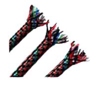 Cable sleeves 1/5/10M Braided Cable Sleeve 4mm 8mm 12mm PP Cotton Yarn Mixed Expandable Flexible Insulate Line Protector Wire Wrap Sheath for life(Red Blue Green,12mm,5 Meters)