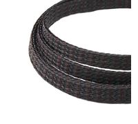 Cable sleeves 1/5/20/50M Expanded Braid Sleeve PP Cotton Yarn 4 8 12mm Soft Wire Wrap Insulated Cable Protection Line Harness Sheath for life(Brown Black,12mm,20 meters)