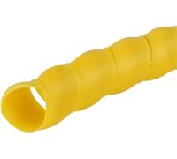 Cable sleeves, Spiral wrap Cable Sleeve,2 Meter 8mm-40mm Flexible Wrap Line Organizer Cover Tube,(Yellow,ID 18mm)