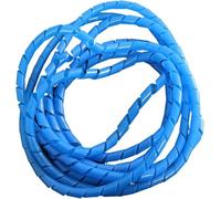 Cable Sleeves, Spiral wrap Cable Sleeve,5 Meter Winding Pipe 4mm to 25mm PE Organizer Wire Wrapping Bands Sheath Tube(Blue Color,12mm inside diameter)