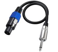 Cable speaks up to 1/4" (6.35mm) cable for bass amplifiers and cabinets