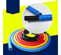Cable Spiral Sleeve,Spiral Wrap 2 Meters Sleeve Cover 10mm Line Protector Tube Protection Pipe Winding Wire Organizer Tubing (Color : Red, Size inside diameter)(Yellow)