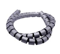 Cable Spiral Tidy 1/3/5/10 Meter 8/12/16/22/28/32/42mm Line Flexible Spiral Cable Organizer Storage Pipe Cord Protector Management PE Tube(Grey,20 mm,5 Meters)