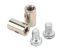 Cable Stop Assortment, 6mm/0.2in Metal Universal Solderless Throttle Cable Nipple Brake Line Throttle Choke End Suitable for General Cars Motorcycle