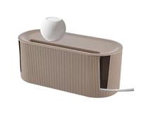 Cable Storage Box - Large Charger Cable Holder, Multi-Socket Organizer And Cables Management Case | Wire Storage Box For Home Office, Desktop, TV Stand, Computer Desk, Living Room Setup