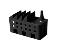 Cable Storage Box Power Board Wire Management Socket Strip Case Dust Charger Organizer Network Bin Cable Management Box(Black)