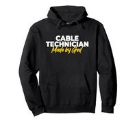 Cable Technician Made By God Pullover Hoodie