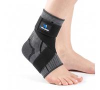 Cable Technologies X-PRO SPORT Ankle Brace Stabilising with Adjustable Cross Straps - Ankle Support with Compression, Non-Slip & Breathable, for Sprains, Pain Relief & Injury Recovery (L)