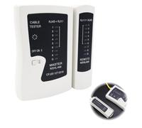 Cable Tester for Rj45 Ethernet and Rj11 Phone Cables, Lan Wire Tester for Cat5/Cat5e/Cat6/Cat6a/Cat7 with Shield Detection, Led Indicator, Remote Unit for Long-Distance Network Testing