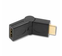 Cable-Tex HDMI SWIVEL CABLE ADAPTER RIGHT ANGLE 90-270 DEGREE M-F
