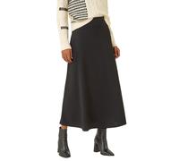 Cable Textured Stretch A-Line Skirt Roman Black 12