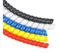 cable tidy, 1 Meter Winding Pipe Wiring Harness Cable Wrap Spiral Sleeve 8mm To 32mm Tube Diameter Heat Wire Pipe Sleeve Cable Sleeves(Blue,10mm inside diameter)