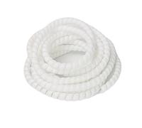 cable tidy, 1 Meter Winding Tube 8mm 40mm Wire Winding Protector Cable Protection Sleeve Tube Protection Sleeve Organizer(White,16mm inside diameter)