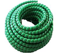 cable tidy, 2 Meter Pipe Wire Protective Sleeve 8mm 10mm 12mm 14mm 16mm Sleeving Tube Flame Retardant Cable Sleeves Band Winding(Green,8mm inside diameter)