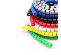 cable tidy, 5 Meter Cable Winding Tube Organizer 8mm to 25mm Pipe Protection Sleeve Line Cover Tube Protector Cable Wire(Blue,ID25mm 5 meter)