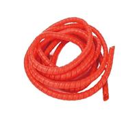 cable tidy, 5 Meter Spiral Winding Pipe Sleeve 8mm to 32mm Wire Organizer Wrap Colorful Tube Flame Retardant Casing Cable Sleeves(Red,22mm inside diameter)