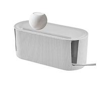 Cable Tidy Box, Cable Management Box, Charger Cable Holder Large Capacity Socket Organizer, for Hiding Messy Cables Wire, Cable Dust Protector for Living Room Bedroom Meeting Room, 12.2x 5.3x 4.9"