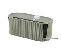 Cable Tidy Box, Cable Management Box, Plug Board Storage Box, Desk Cord Organizer, Power Strip Cover, Cable Management Box Organizer for Living Room Bedroom Meeting Room, Green