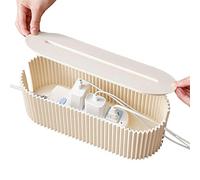 Cable Tidy Box, Cable Management Box, Power Strip Cable Tidy Box, Multifunctional Cord Hider and Management Box Flexible Wire Storage Extension Hider for Desk, Home, Kitchen