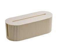 Cable Tidy Box Cable Tidy Box Desktop Cord Organizer Large Capacity Cord Safety Storage Box with Lid Surge Protectors for Hiding Messy Cables Extension Lead Cable Tidy Box(Sand color)