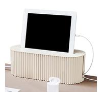 Cable Tidy Box | Cord Organizer Box Desk Cable Management Box | Cable Cord Wire Organiser Box | Cable Organizer Storage Box With Removable Lid For Hiding Messy Cables Wire Management