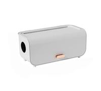 Cable Tidy Box Desktop Cable Storage Box Power Line Storage Case Charger Socket Organizer Wire Case Cable Winder Organizer Cable Management(Green) (White)