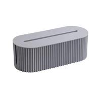 Cable Tidy Box Power Cord Box with Lid Cord Safety Storage Box Grey