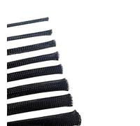 Cable Tidy,Cable Management 5M Black Insulated Braid Sleeving 2/4/6/8/10/12/15/20/25mm Tight PET Wire Cable Protection Expandable Cable Sleeve Wire Gland(10mm)