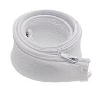 Cable Tidy,Cable Sleeves 1M Zipper Cable Sleeve Flexible Nylon Wire Cable Management Organizer Wire Cord Hider Protection Black White Grey(1M,20mm)