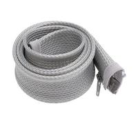 Cable Tidy,Cable Sleeves 1M Zipper Cable Sleeve Flexible Nylon Wire Cable Management Organizer Wire Cord Hider Protection Black White Grey(1M-02,20mm)