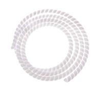 Cable Tidy,Cable Sleeves 2M 8mm/10mm/14m Spiral Wrap Sleeving Tube Flame Retardant Cable Protective Sleeve Band Winding Pipe Wire Sleeves(White,8mm)