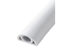 cable tidy， Cable Trunking Self Adhesive, Conduit For Wall Corner Desk TV, Pack Of 2, Multiple Colors, Sizes(White,2#)