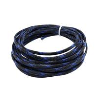 Cable Tidy Management Sleeve, Cable Sleeves 2m PET Braid Multiple Sizes Multicolor(Black Blue Cross,25mm)