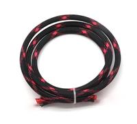 Cable Tidy Management Sleeve, Cable Sleeves Braided Expandable Sleeve 2-40mm Multiple Lengths Multicolor(Black Pink,10MM-1 METER)
