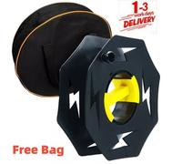 Cable Tidy Reel 25M Mains Hook Up Lead Wire Holder With Storage Bag Caravan Camp