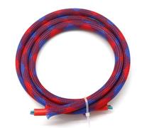 Cable Tidy Sleeve 1/10M 2 4 6 8 10 12 14 16 18 20 25 30 40mm High Density Braided Expandable Sleeve Wire Wrap Insulated Nylon Protector Sheath For Home Office Use(Blue Red,20mm,10 Metesr)