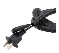 Cable Tidy Sleeve 1~10m Wire Protector Black 8~35mm Cable Sleeve Cover Protection Flexible Spiral Wrap Winding Tube(22mm,2 meters)