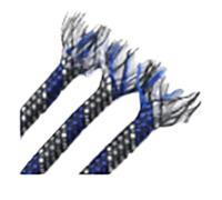 Cable Tidy Sleeve 1/5/10M Braided Cable Sleeve 4mm 8mm 12mm PP Cotton Yarn Mixed Expandable Flexible Insulate Line Protector Wire Wrap Sheath For Home Office Use(Blue White Grey,4mm,10 Meters)